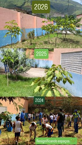 Registro fotográfico: Acompanhamento do Plantio — E.M. Dulce de Moura